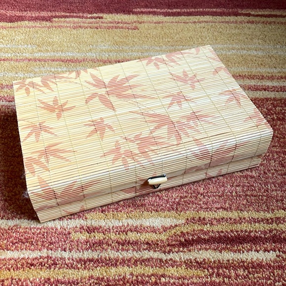 Other - Bamboo slat storage box 11 x 7 x 2-3/4 in